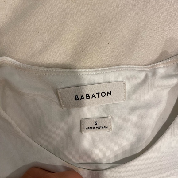 Babaton White Women's Crop Top - Picture 2 of 2